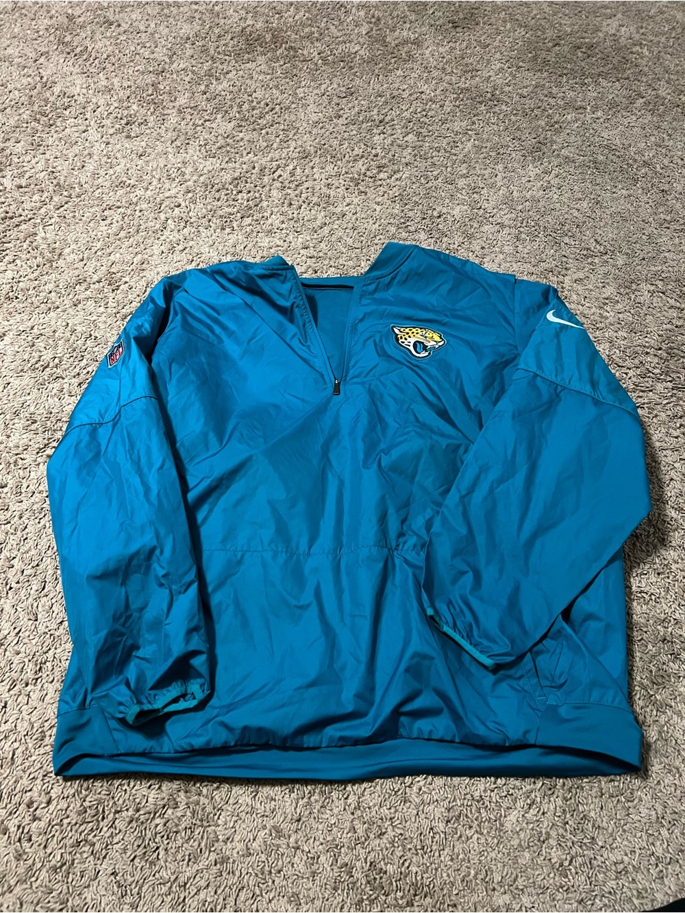 Nike Teal Jacksonville Jaguars Windbreaker Pullover